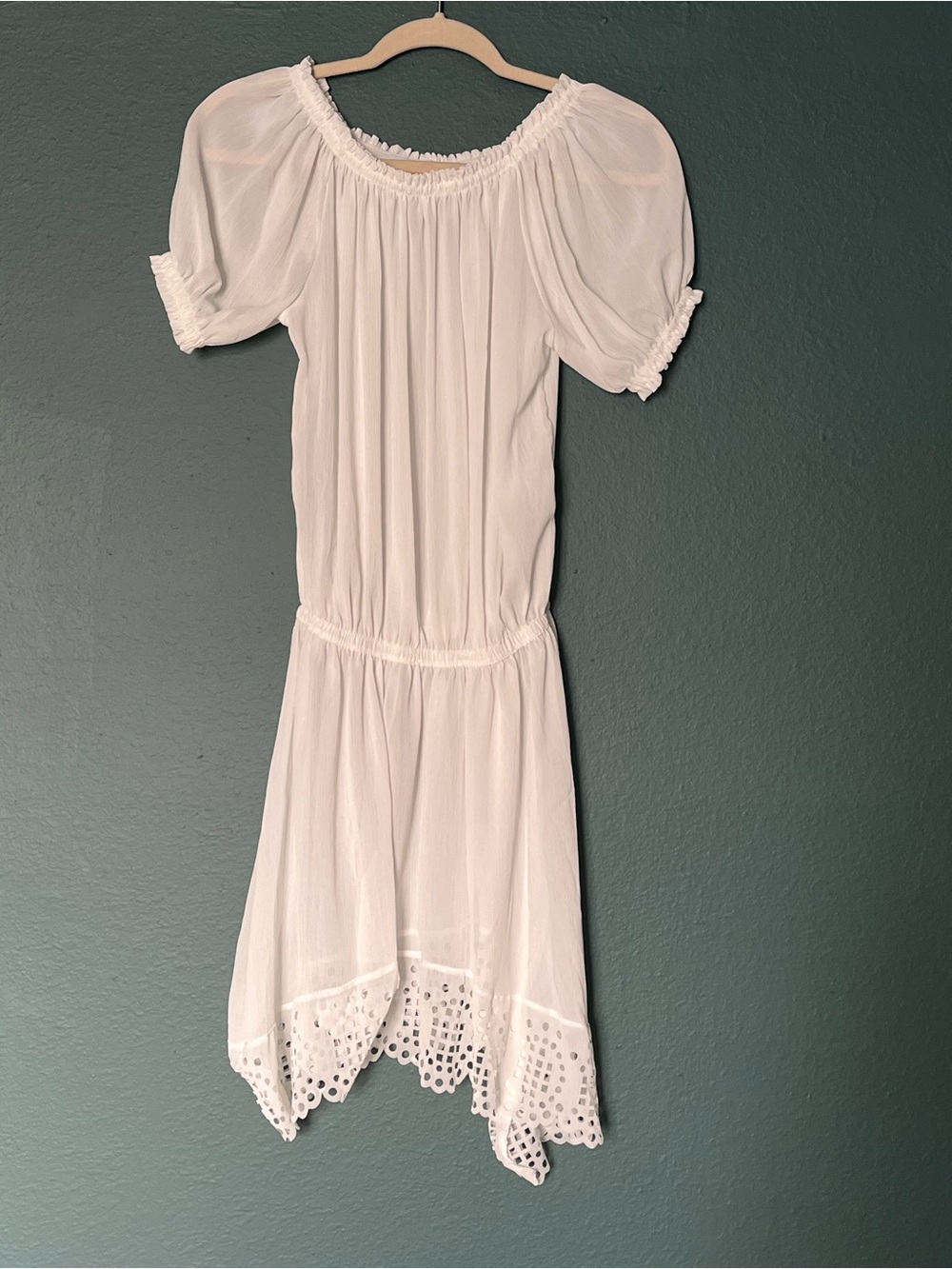White Off-Shoulder Cover Up Dress